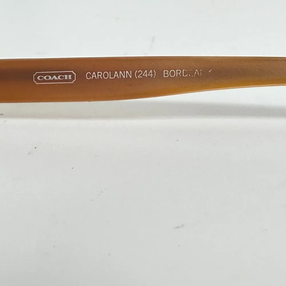 Coach Carolann Metal Bordeaux (244)‎ Eyeglasses Frames, 49-16-135 19825
